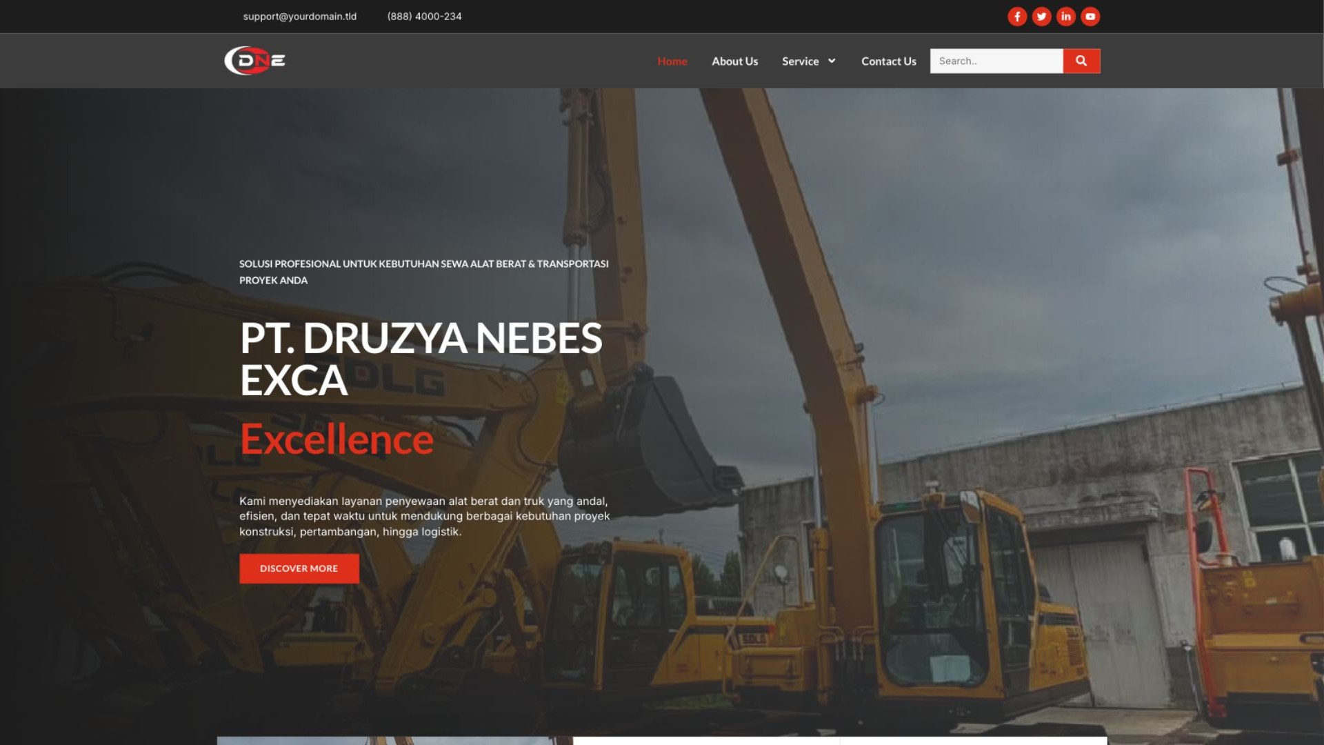 Website Druzya Nebes Exca