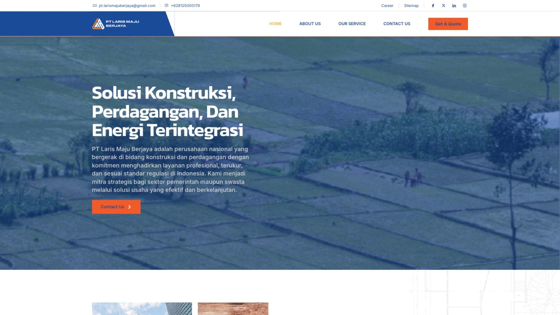 Website Laris Maju Berjaya