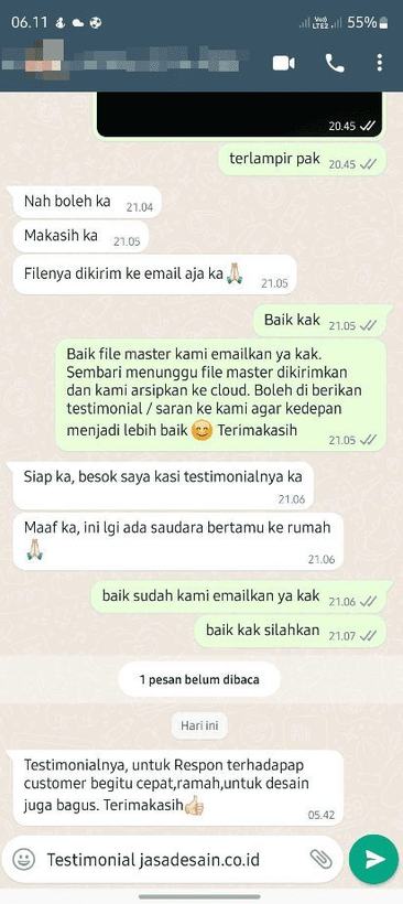 Ulasan pelanggan JasaDesain