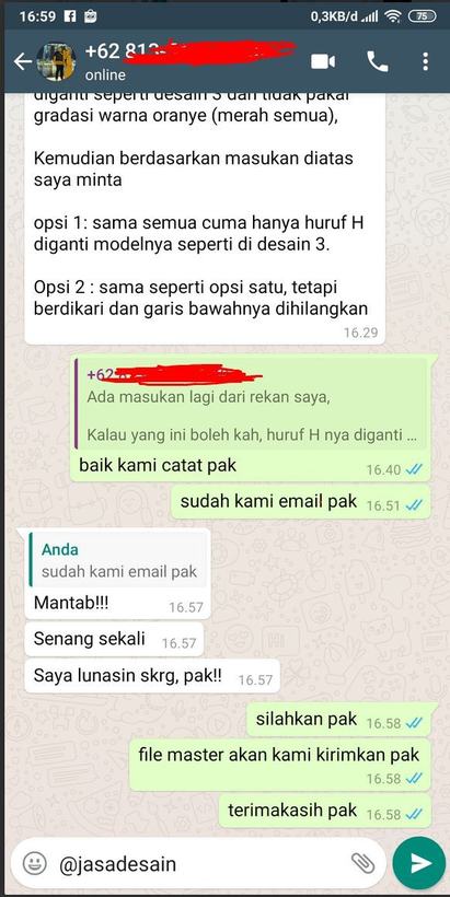 Ulasan pelanggan JasaDesain