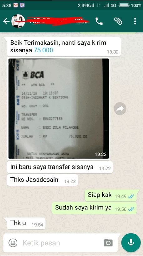 Ulasan pelanggan JasaDesain