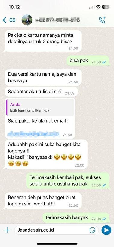 Ulasan pelanggan JasaDesain