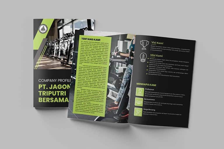 Portfolio jasa desain dan pembuatan Company Profile Jagona