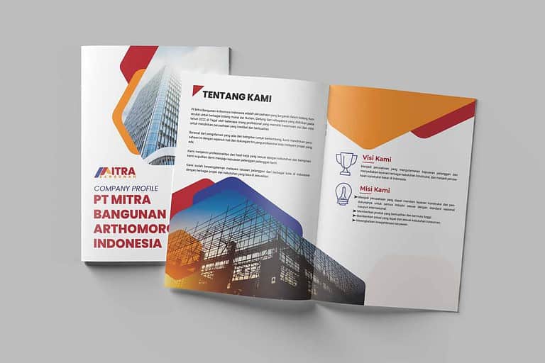 Portfolio jasa desain dan pembuatan Company Profile MItra Bangunan