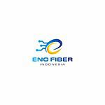Innovative logo design for ENO FIBER Indonesia, featuring modern technology-inspired elements.