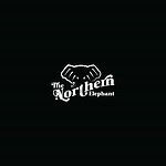 Stylish black and white logo design for The Northern Elephant brand with an elephant illustration.