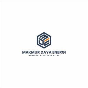 Stylish logo design for Makmur Daya Energi energy company with modern, geometric icon.