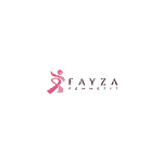 Elegant logo design for Fayza Femmefit, a women's fitness brand emphasizing style and strength.