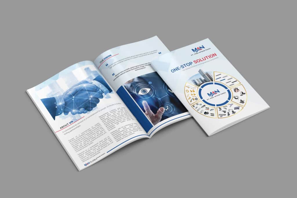 High-quality corporate brochure design showcasing professional branding and marketing solutions.