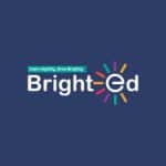 Bright Ed logo design with colorful, vibrant elements representing creativity and learning.